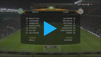 Celtic 1-2 Ajax (Europa League)