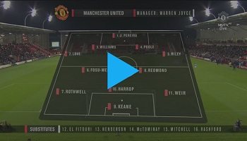 Manchester United U21 1-0 Manchester City U21 (England - Premier League U21)