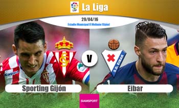 พรีวิวฟุตบอล ลา ลีก้า สเปน : สปอร์ติ้ง คิฆอน (18) - เออิบาร์ (12)