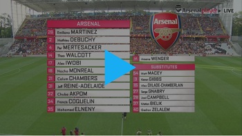 Lens 1-1 Arsenal (International - Club Friendlies)